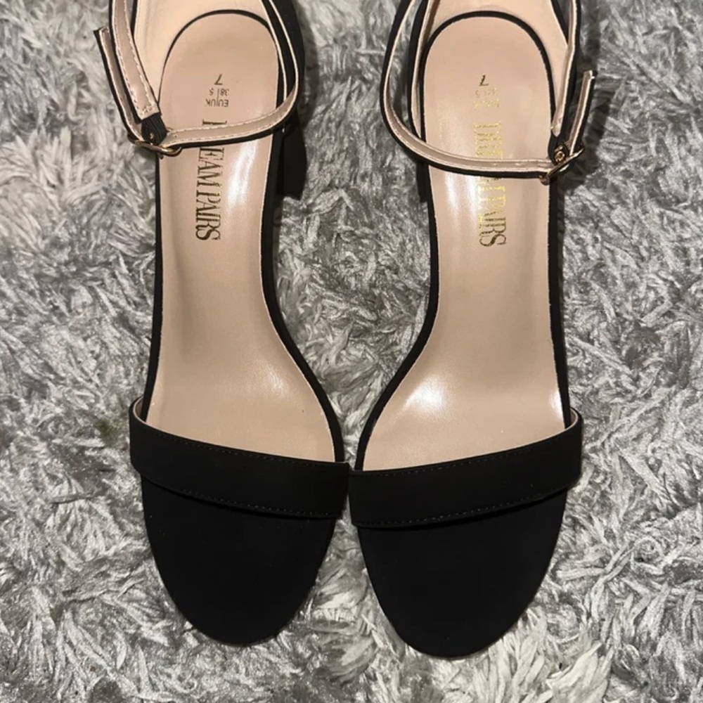 Black Strappy Heels